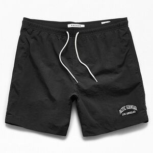 PacSun Black Swim Trunks with Adjustable Drawstring